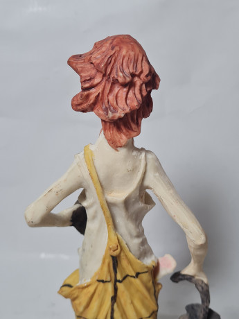 Фигурка Pucci "Клоун с зонтом в желтых штанах", фарфор, 23.5 см, Германия, 1970-80гг.