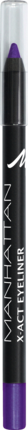 MANHATTAN Cosmetics Подводка для глаз X-Act Eye liner waterproof Purplelicious 64P, 1,2 г
