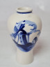 Delft Blue Holland Ваза с синим цветочным декором, ручная роспись, дельфтский фарфор, 9 x 5 см, Голландия, 1960-70гг.