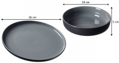 Ritzenhoff &amp; Breker Ritzenhoff &amp; Breker Tafel-Set 8-tlg. JASPER schwarz Настольный набор Ritzenhoff &amp;amp; Breker, 8 предметов. ДЖАСПЕР