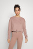 Tommy Hilfiger TRACK Pyjama top oat milk TRACK топ от пижамы овсяное молоко