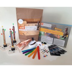 myExperimentSet LED am Steckerl 3-er Pack– Forschen mit Stromkreis und Kupferband – Werkpackung Светодиод на штекере 3 шт.