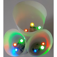 myExperimentSet LED am Steckerl 3-er Pack– Forschen mit Stromkreis und Kupferband – Werkpackung Светодиод на штекере 3 шт.