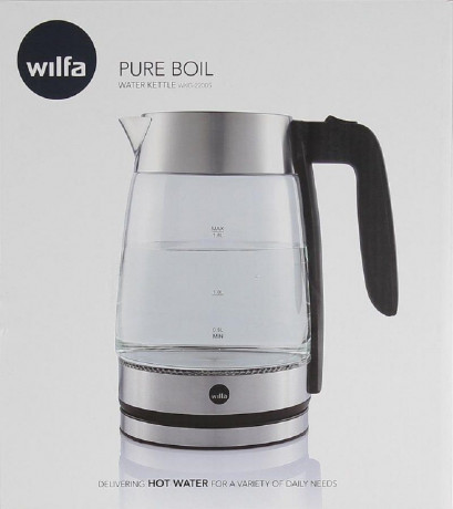 wilfa wilfa Wasserkocher PURE BOIL WKG-2200S, 1.8 l, 2200 W, Edelstahl, automatische Abschaltung  Чайник wilfa PURE BOIL WKG-2200S, 1,8 л, 2200 Вт, нержавеющая сталь, автоматическое отключение
