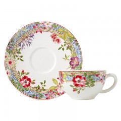 Gien Fayencerie Gien 'Millefleurs' Kaffee-/Tee-Untertasse 15,2 cm Gien &quot;Millefleurs&quot; Блюдце для чая/кофе 6 дюймов