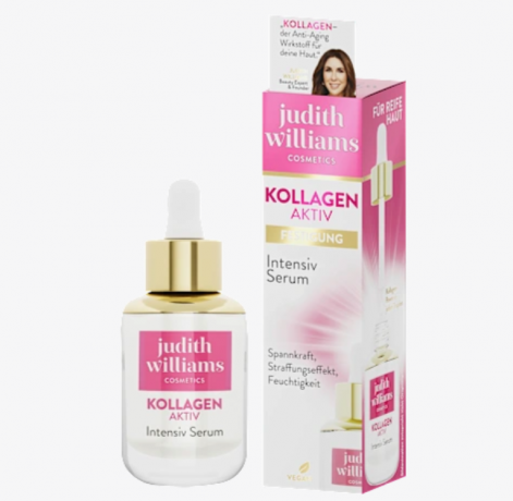 Judith Williams Kollagen Aktiv Intensiv Serum Kollagen, 30 ml, Сыворотка для лица лифтинг и упругость кожи, антивозрастной уход с коллагеном, увлажнение, 30 мл