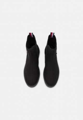 Tommy Hilfiger COIN FLAT BOOT Classic ankle boots black COIN FLAT BOOT Классические ботильоны черный