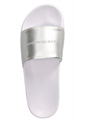 Tommy Hilfiger METALLIC  Pool slides silber METALLIC Шлепанцы для бассейна серебро