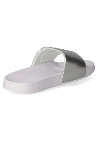 Tommy Hilfiger METALLIC  Pool slides silber METALLIC Шлепанцы для бассейна серебро