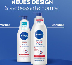 NIVEA Body Lotion Repair &amp; Care, 250 ml, Нивеа Лосьон для тела, 10% глицерин, провитамин B5 и ниацинамид, для очень сухой кожи, 72ч увлажнение, 250 мл