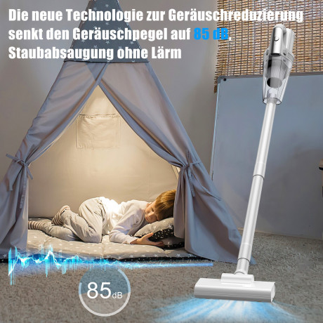 Vbrisi Vbrisi Akku-Handstaubsauger Handstaubsauger, Autostaubsauger 7500Pa Staubsauger, Mit 6000mA-Akku, Mit Aufbewahrungstasche, 4 in 1 Multifunktionaler Akku-Handstaubsauger, Kann in Wohnungen, Autos usw. verwendet werden, Mit Lichtfunktion, Herausnehmb
