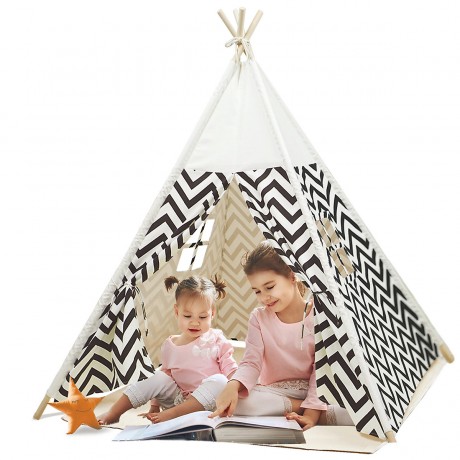 Arkmiido® Kinderzelt Tipi klappbares Spielzelt Детская палатка вигвам складная игровая палатка