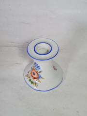 Подсвечник винтажный OTT Radebeul / Handmalerei Clausnitzer, ручная работа, фарфор, 9 x 8,5 см, Германия, 1960-1970гг.