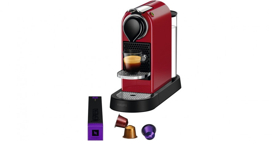 Krups Krups Nespresso CitiZ XN7415, Kapselmaschine rot rot Krups Nespresso CitiZ XN7415, капсульная машина красная