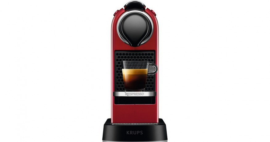 Krups Krups Nespresso CitiZ XN7415, Kapselmaschine rot rot Krups Nespresso CitiZ XN7415, капсульная машина красная