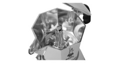 Bialetti Bialetti Moka Timer, Espressomaschine silber/schwarz, 3 Tassen  silber, schwarz Bialetti Moka Timer, эспрессо-машина серебристый/черный, 3 чашки