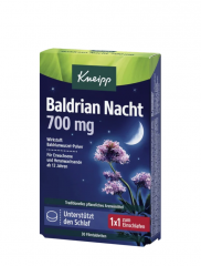 Kneipp Baldrian Nacht 700 mg Tabletten, 30 Stueck, Kneipp таблетки «Валериана Ночь 700 мг» для поддержки сна, 30 шт.