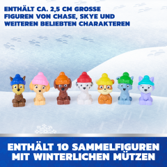 PAW Patrol Adventskalender, детский адвент-календарь с фигурками, санями и зимней игровой сценой, 24 сюрприза