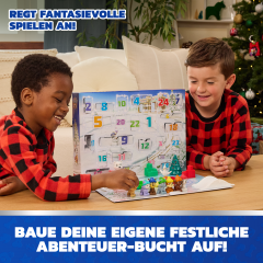 PAW Patrol Adventskalender, детский адвент-календарь с фигурками, санями и зимней игровой сценой, 24 сюрприза