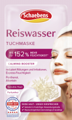 Schaebens Reiswasser Tuchmaske 1 St., Тканевая маска с рисовой водой для чувствительной кожи, 1 шт.