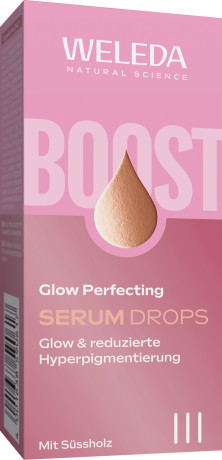 WELEDA Glow Perfecting Serum Drops, 30 ml, Капли-сыворотка Glow Perfecting для сияния и ровного тона лица с экстрактом солодки, 30 мл