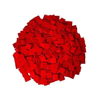 LEGO LEGO 2x2 Fliesen Rot - 50 Stuck - Red tile 3068b Плитки LEGO 2x2 красные - 50 штук - Красная плитка 3068b