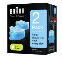 Braun Clean &amp; Renew Reinigungskartuschen Lemon Fresh 2 x 170 ml