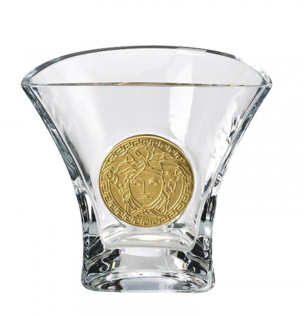 Rosenthal Versace Medusa Madness Vase Glas Clear, Розенталь Версаче Медуза Мэднесс Ваза прозрачная, 18 см