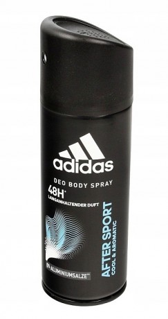 adidas men Deospray After Sport, Адидас Дезодорант спрей для тела After Sport 48 часов, 150 мл,  5 штук