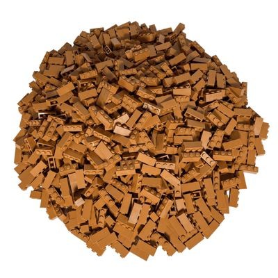 LEGO LEGO 1x3 Steine Nougat - 250 Stuck - Nougat brick mix Кубики LEGO 1x3 Nougat — 250 штук — смесь кубиков Nougat