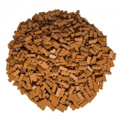 LEGO LEGO 1x3 Steine Nougat - 250 Stuck - Nougat brick mix Кубики LEGO 1x3 Nougat — 250 штук — смесь кубиков Nougat