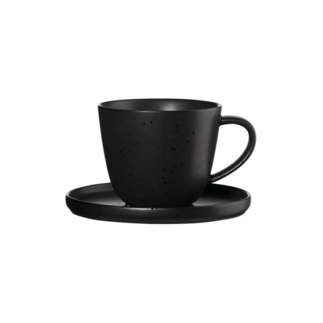 ASA SELECTION ASA Coppa Kuro Kaffeetasse mit Untertasse 0,25 L Кофейная чашка ASA Coppa Kuro с блюдцем 0,25 л