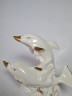 Белая фарфоровая фигурка с позолотой "Два дельфина" 11 x 13 см, Италия, 1970-80гг.