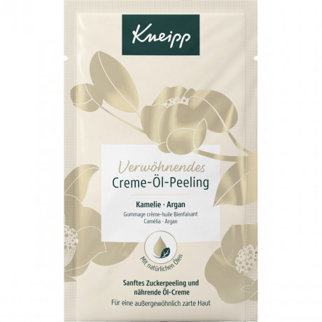 Kneipp Verwoehnendes Creme-Oel-Peeling, 40 ml, Kneipp питательный сахарный скраб для тела с аргановым маслом и маслом камелии, 40 мл