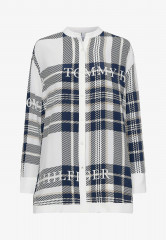 Tommy Hilfiger ICONS RELAXED FIT Button-down blouse icon branded l chk  ecru  p blue ICONS RELAXED FIT Блузка на пуговицах значок фирменный l chk ecru p синий