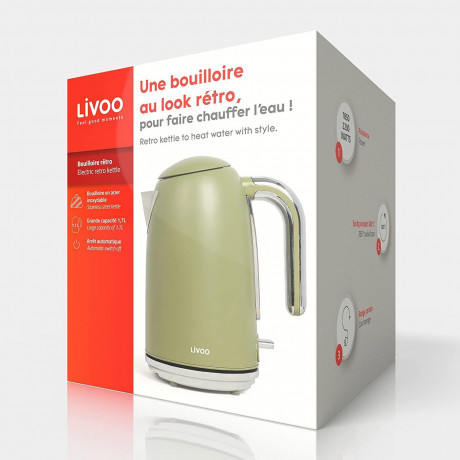 LIVOO LIVOO Wasserkocher DOD180V Wasserkocher, 2200 W Чайник LIVOO Чайник DOD180V, 2200 Вт