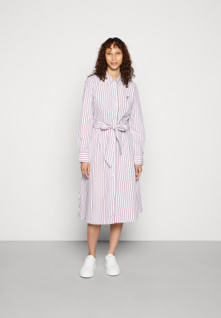 Tommy Hilfiger MIDI SHIRT DRESS  Shirt dress posh/royal berry ПЛАТЬЕ-РУБАШКА МИДИ Платье-рубашка шикарный / королевская ягода