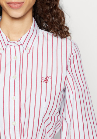 Tommy Hilfiger MIDI SHIRT DRESS  Shirt dress posh/royal berry ПЛАТЬЕ-РУБАШКА МИДИ Платье-рубашка шикарный / королевская ягода