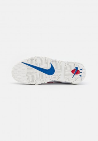 Nike Sportswear AIR MORE UPTEMPO 96 UNISEX Sneaker high white/game royal/university red/sail AIR MORE UPTEMPO 96 UNISEX Высокие кроссовки женские белый/игровой королевский/университетский красный/парус