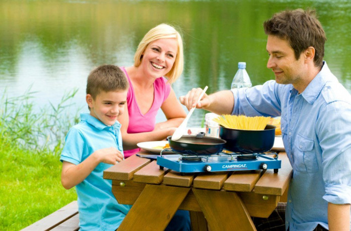 Campingaz Campingaz Gaskocher Campingaz Gaskocher Base Camp, mit Deckel  Газовая плита Campingaz Газовая плита Campingaz Base Camp, с крышкой