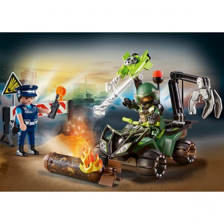 PLAYMOBIL 2er Set: 70817 Starter Pack Polizei Gefahrentraining + 70782 Polizei-Jetpack: Festnahme des Kunstraubers Набор из 2 предметов: 70817 Стартовый набор полицейского обучения опасности + 70782 Полицейский реактивный ранец: арест грабителя искусства