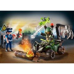 PLAYMOBIL 2er Set: 70817 Starter Pack Polizei Gefahrentraining + 70782 Polizei-Jetpack: Festnahme des Kunstraubers Набор из 2 предметов: 70817 Стартовый набор полицейского обучения опасности + 70782 Полицейский реактивный ранец: арест грабителя искусства