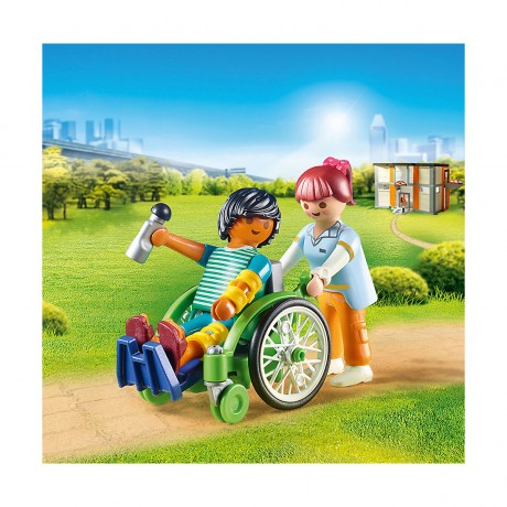 PLAYMOBIL PLAYMOBIL 70193 Patient im Rollstuhl PLAYMOBIL 70193 Пациент в инвалидной коляске