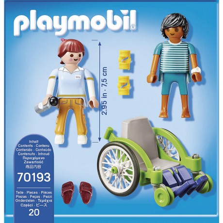 PLAYMOBIL PLAYMOBIL 70193 Patient im Rollstuhl PLAYMOBIL 70193 Пациент в инвалидной коляске