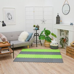 LittleTom Puzzlematte Uni Grau Hellgrun 20 Teile Коврик-пазл Uni Grey Light Green 20 штук