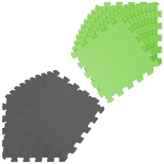 LittleTom Puzzlematte Uni Grau Hellgrun 20 Teile Коврик-пазл Uni Grey Light Green 20 штук