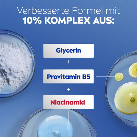 NIVEA Body Lotion Repair & Care, 400 ml, Нивеа Лосьон для тела, 10% глицерин, провитамин B5 и ниацинамид, для очень сухой кожи, 72ч увлажнение, 400 мл