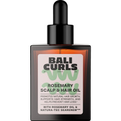 Bali Curls Rosemary Scalp &amp; Hair Oil 30ml, Масло розмарина для кожи головы и волос, укрепление и рост, против выпадения, 30 мл