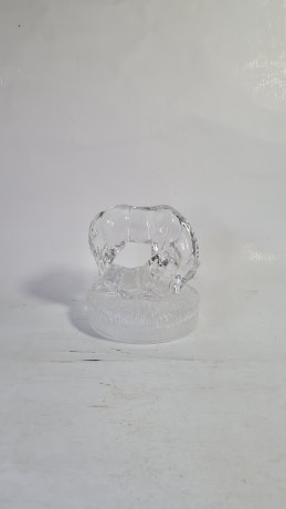 Фигурка хрустальная винтажная "Лошадь с жеребенком" Royal Cryestal Rock RCR, 11 x 12 см, Германия, 1960-70гг.