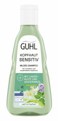 Guhl Kopfhaut Sensitiv Mildes Shampoo, 250 ml, Guhl мягкий шампунь для чувствительной кожи головы с липовым цветом, водной мятой и пантенолом, 250 мл
